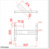 This bracket can be used to mount our 150W solar panels.
