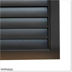 Aluminium Matte Black Colour Louver Gate 3.0M wide and  1.8M Height.