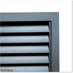 Aluminium Matte Black Colour Louver Gate 3.0M wide and  1.8M Height.