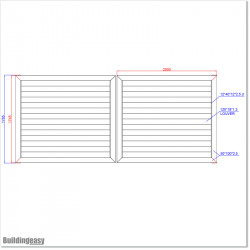 Aluminium Matte Black Colour Louver Gate 4.0M wide and  1.8M Height.