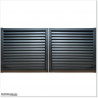 Aluminium Matte Black Colour Louver Gate 4.0M wide and  1.8M Height.