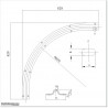 90 degrees Turning Gate wheel. Track is 16mm (R-8)
