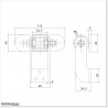 Turning Gate's Hinges bolted type. Use these with gate sections to join Turning Gates.