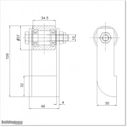 Turning Gate's Hinges welded type. Use these with gate sections to join Turning Gates.
