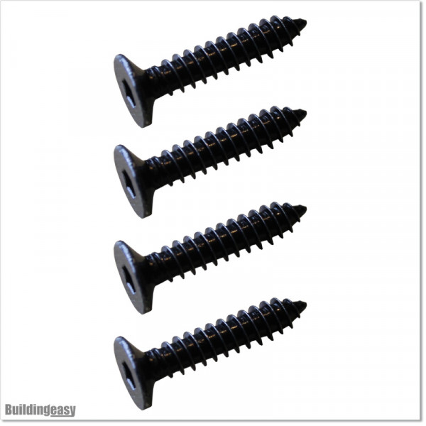 Countersunk Stainless Steel screws are powder coated in black colour. Size M6 X 30mm