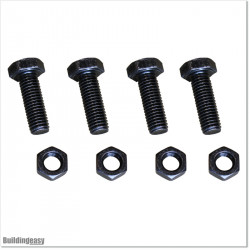 Stainless Steel and Blackened Bolts and Nuts M8 X 25mm
