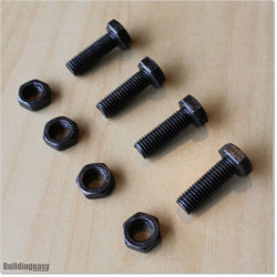Stainless Steel and Blackened Bolts and Nuts M8 X 25mm