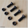 Stainless Steel and Blackened Bolts and Nuts M10 X 30mm
