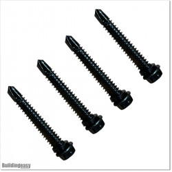 Self Tapping Screws are blackened. Size M6 X 50mm