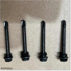 Self Tapping Screws are blackened. Size M6 X 50mm