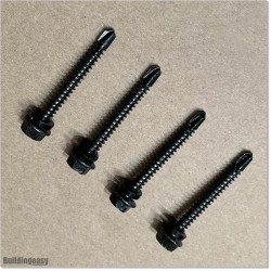 Self Tapping Screws are blackened. Size M6 X 50mm