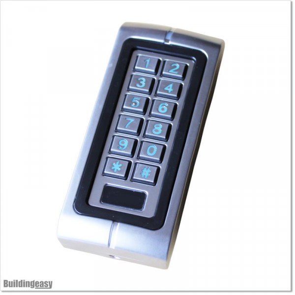 Water proof and 1200 user capacity. Vandal resistance with metal construction.