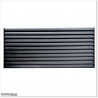 Aluminium Louver Fence is 1.2M high and 1.8M wide. Colour is Matte Black