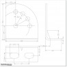 Optional post mount long Bracket for Centurion V-Series Opener