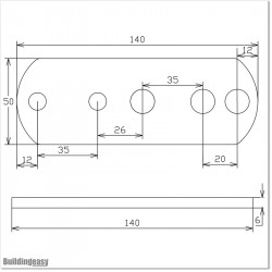 Optional post mount short Bracket for Centurion V-Series Opener