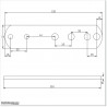 Optional post mount long Bracket for Centurion V-Series Opener