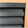 Aluminium Louver Fence Frame Look is 1.2M high and 1.8M wide. Colour is Matte Black.
