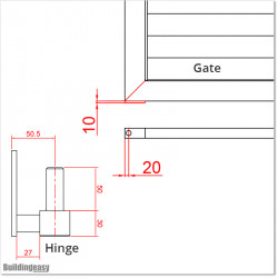 This louver gate is 6M wide and gate height is 1.75M. Gate colour is Iron Sand.