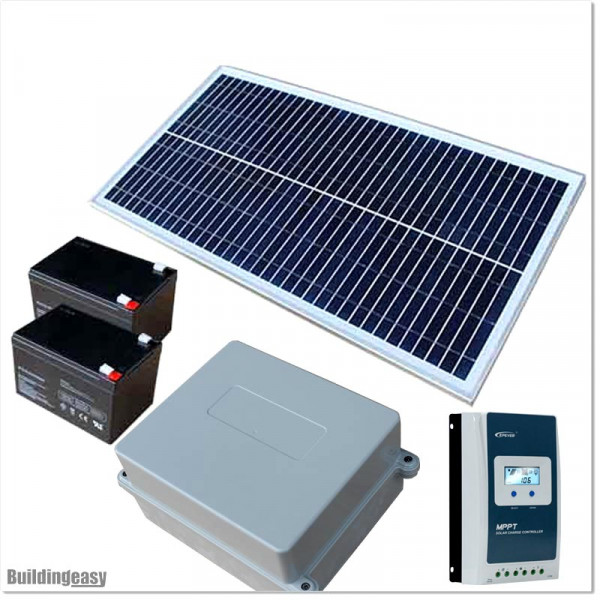 30W Solar Power System for Automatic Gate Openers With Battery Box.