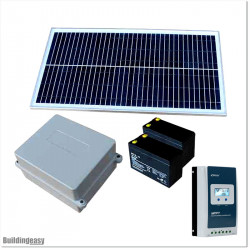 20W Solar Power System for Automatic Gate Openers With Battery Box.