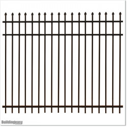 Fence is 1.8M high and 2.4M wide