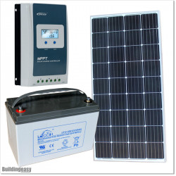 12V/150W Solar Power System for Automatic Gate Openers.