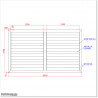 Covered Aluminium Louver 3M Wide Single Swing Gates in Auckland.