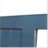 Gate is 4.3M wide and gate height is 1.8M. Gate fits 4.0M post gap