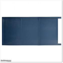 Gate is 4.3M wide and gate height is 1.8M. Gate fits 4.0M post gap