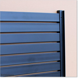Aluminium Slat Boundary Fencing is easy to install and is constructed from powder coated rust free aluminium