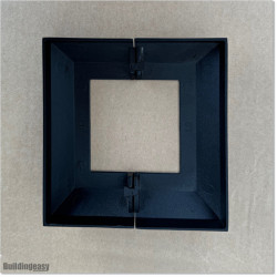 cover is made of die cast aluminum with powder coated in Matte Black