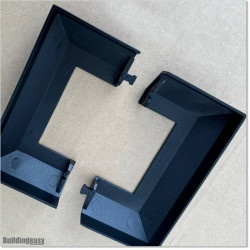 cover is made of die cast aluminum with powder coated in Matte Black