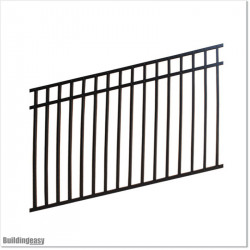 Angle Fence panel is 1.2M high (when not tilted) and 2.4M wide