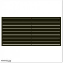 Aluminium Slat Boundary Fencing is easy to install and is constructed from powder coated rust free aluminium