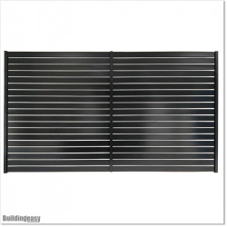 Aluminium Slat Boundary Fencing is easy to install and is constructed from powder coated rust free aluminium