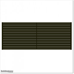 Aluminium Slat Boundary Fencing is easy to install and is constructed from powder coated rust free aluminium