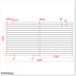 Aluminium Slat Boundary Fencing is easy to install and is constructed from powder coated rust free aluminium