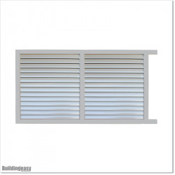 3.5M Wide Aluminium Louver Sliding Gate 1.8M High in Auckland