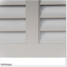 Silver Colour 4M Wide Louver Aluminium Sliding Gate 1.7M High in Auckland