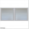 Aluminium Silver Pearl Colour Louver Gate 3.5M wide and  1.75M Height.