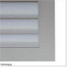 Aluminium Silver Pearl Colour Louver Gate 3.5M wide and  1.75M Height.
