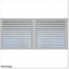 Aluminium Silver Pearl Colour Louver Gate 4.0M wide and  1.75M Height.