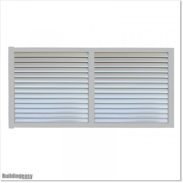2.8M wide Aluminium Louver Single  Swing Gate in Auckland.