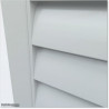 Aluminium Louver Pedestrian Gate 1M wide in Silver Pearl With Parts 1.8M high