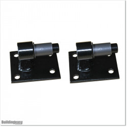 Aluminium Louver Pedestrian Gate 1M wide in Matte Black With Parts 1.8M high