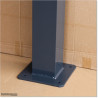 Aluminum Post with Base 100 X 100 and 4.0mm wall thickness. Powder coated in Anthracite Grey(RAL7016) colour