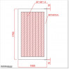 Pedestrian Tongue & Groove gate is 1.0M wide and gate height is 1.75M. Gate colour Pure White(RAL9010)