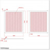 Aluminium Tongue and Groove Gate. Gate is 3.0M wide and gate height is 1.75M.