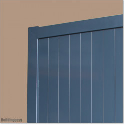 Aluminium Tongue and Groove Gate. Gate is 3.0M wide and gate height is 1.75M.