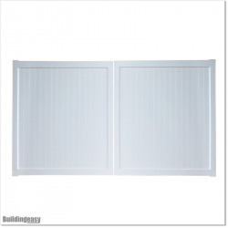 Aluminium Tongue and Groove Gate. Gate is 3.0M wide and gate height is 1.75M.